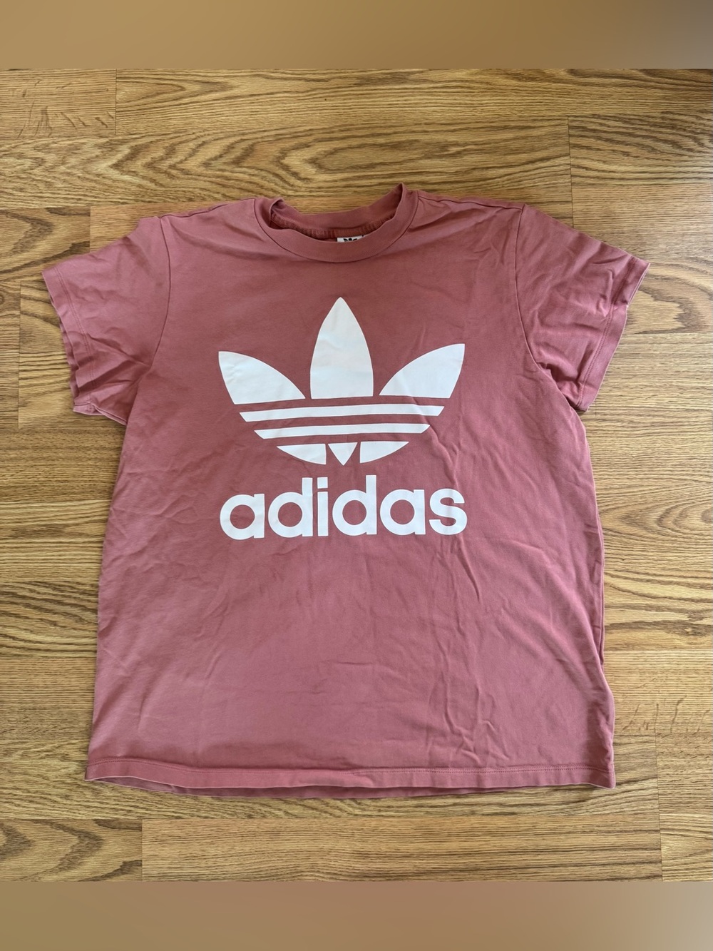 adidas Women’s Trefoil Logo Heavyweight 100% cotton Short Sleeve Oversized Tee